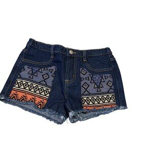 Hayden Girls Embroidered Denim Shorts 11/12
